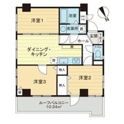 ライオンズマンション調布南の間取り画像