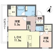 キポス メリッサの間取り画像