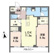 ルアナオヤマの間取り画像