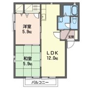 メイフェア Aの間取り画像