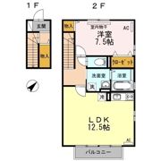 リビングタウン山大通り A棟の間取り画像