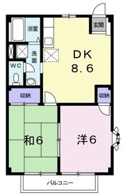 アメニティハイツBの間取り画像