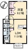 アルメリア B棟の間取り画像