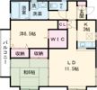 コーポサンシャンB棟の間取り画像