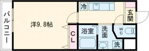 ヒーロー秋葉の間取り画像