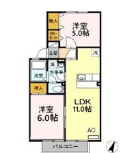 メルベーユ Aの間取り画像