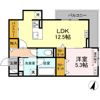 D-avance 北側の間取り画像