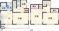 東区河渡戸建て物件の間取り画像