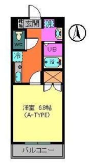 トレセリア暁町の間取り画像