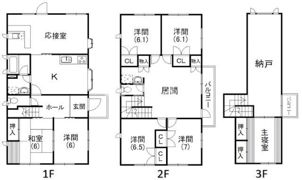 広沢1丁目戸建ての間取り画像