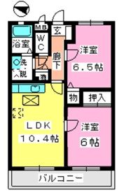 シャルマン那珂川の間取り画像