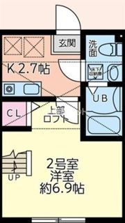 ウエストミモザの間取り画像