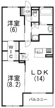 プレリエ四ツ池の間取り画像