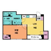 コンチネンタル神通の間取り画像