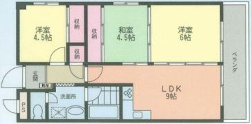ドミ中屋の間取り画像