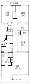 ガーデンロゼ高町の間取り画像