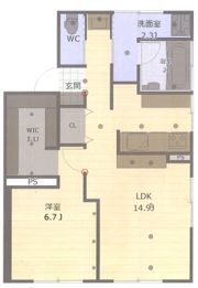 カサベルデ 2棟の間取り画像