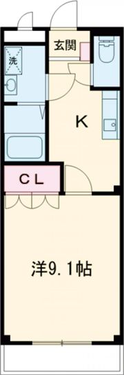 moeⅢの間取り画像