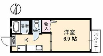 シャーメゾン西津田の間取り画像