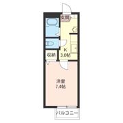 アイリス大島Aの間取り画像