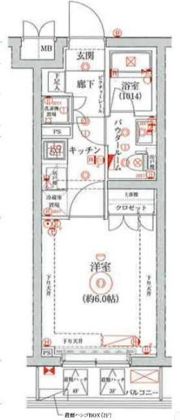 セジョリ横浜鶴見の間取り画像