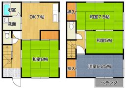 小沢テラスハウスの間取り画像