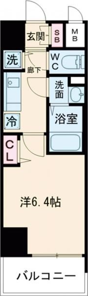 プレサンスみなと元町駅前の間取り画像