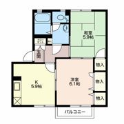 フレグランス花みづき Aの間取り画像