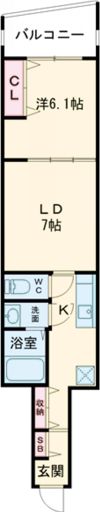 ブロンテ明石の間取り画像