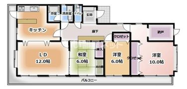 トーシン貸家の間取り画像