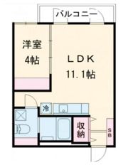 クリフビレッジE棟の間取り画像