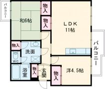 大久保東第一住宅 13号棟の間取り画像