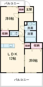 ウィスタリア大川の間取り画像