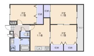 ユーシンハイツⅠの間取り画像