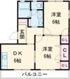 クレールA棟の間取り画像