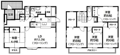 関谷898番一戸建の間取り画像