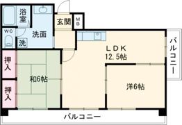 コーポ青山Ⅱの間取り画像