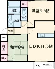 パセオ広畑Ⅱの間取り画像