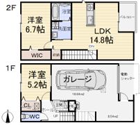 ガレージハウス楠の間取り画像