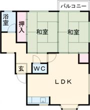 ハイツ西町Bの間取り画像