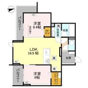 RESIDENCE KAZE 桜の間取り画像