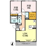 ロイヤルガーデンコート新和 Aの間取り画像