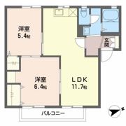 フォレストコート Bの間取り画像