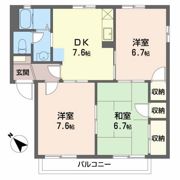 グリーンベールさかい Aの間取り画像