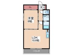 KハイツⅢの間取り画像