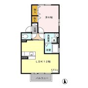 クレール天神 Aの間取り画像