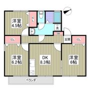 ヴィラエバーグリーンB棟の間取り画像