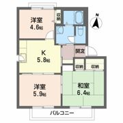 コンフォルタ藤沢町 Eの間取り画像