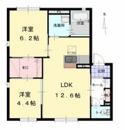 ヴィラ サニーサイド B棟の間取り画像