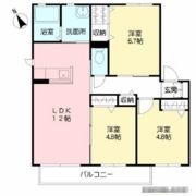 メゾン蛍ヶ丘 D棟の間取り画像